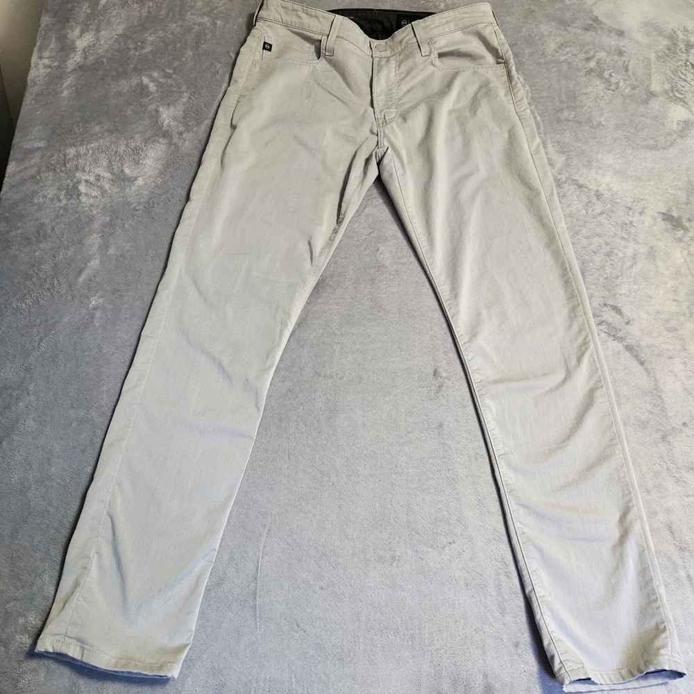 AG Adriano Goldschmied Tellis Modern Slim Pants Men's Size 34x32 Grey Gray